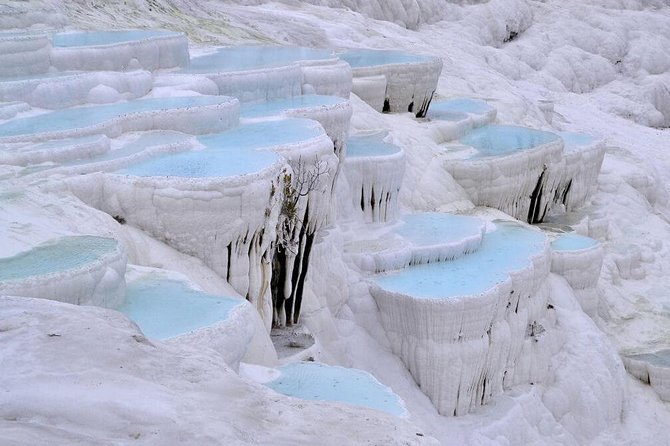 8 Day Turkey Tour; Istanbul, Gallipoli, Troy, Pergamon, Ephesus, Pamukkale - Pamukkale thermal pools and Hierapolis: calcium terraces and soothing hot-spring time