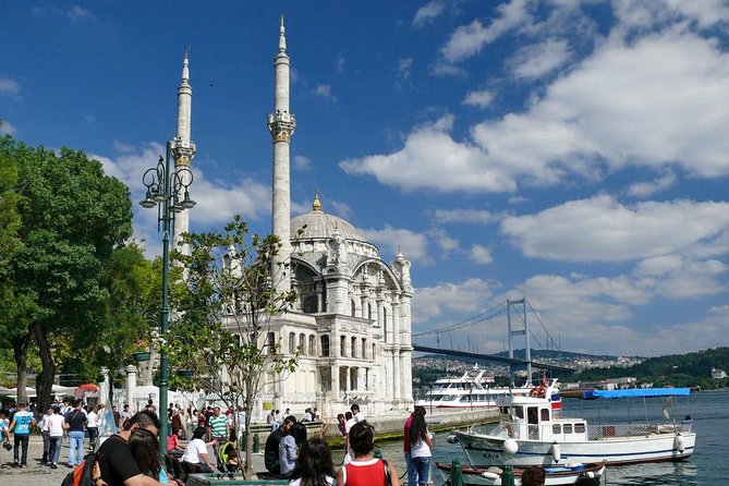 Afternoon Bosphorus Cruise Tour, Golden Horn Coach Tour and Pierre Loti Tour - Beylerbeyi Palace and waterfront views from the Asian shore