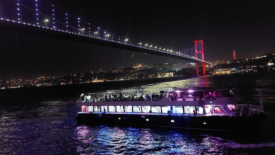 All Inclusive; Istanbul Bosphorus Dinner Cruise w/live shows - Hotel Pickup to Bosphorus Boarding: How the Night Gets Going