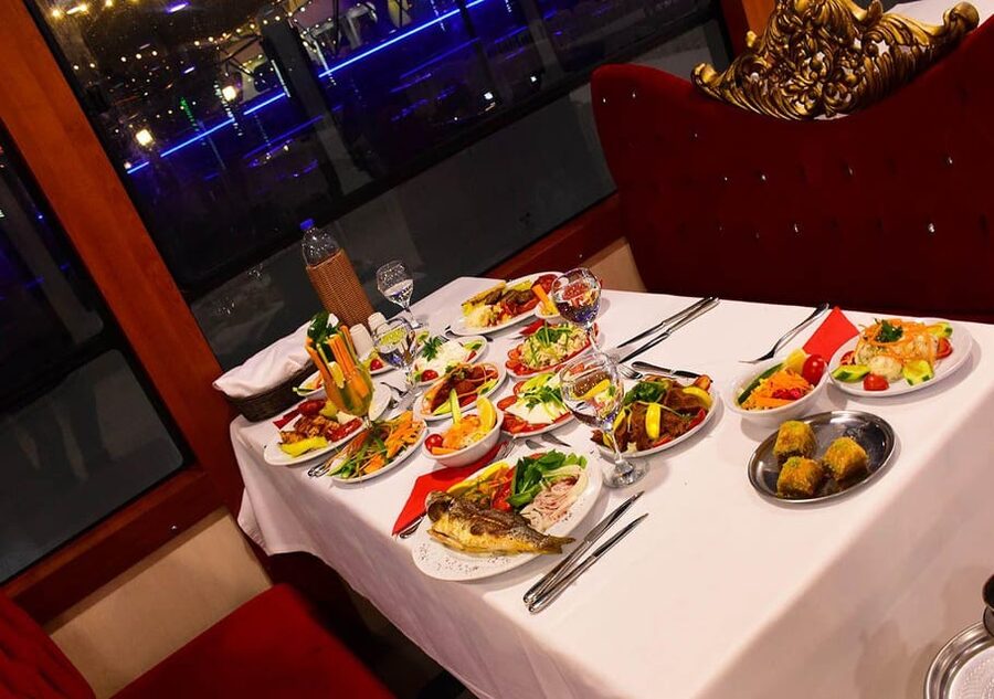 All Inclusive; Istanbul Bosphorus Dinner Cruise w/live shows - Illuminated Istanbul Views: Palaces, Mosques, and Bridges From the Water