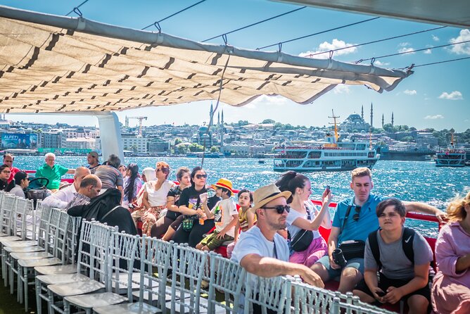 Bosphorus Cruise Boat Tour İstanbul And Golden Horn With Guide - The main Bosphorus cruise hour: watching one of the world’s busiest shipping lanes