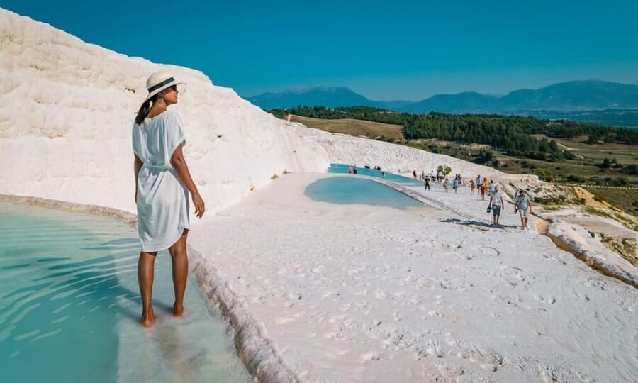 Daily Pamukkale tour from Istanbul (by plane) - Hierapolis Ancient City, starting from the top