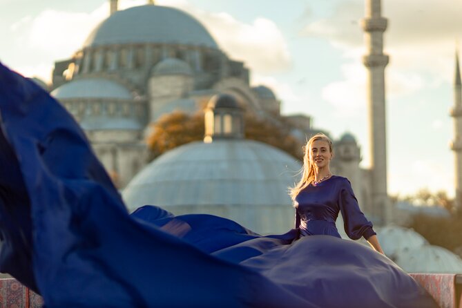 Flying Dress Photography on an Iconic Rooftop in Istanbul - Tea or Coffee in the Waiting Room: The Small Break That Helps the Photos