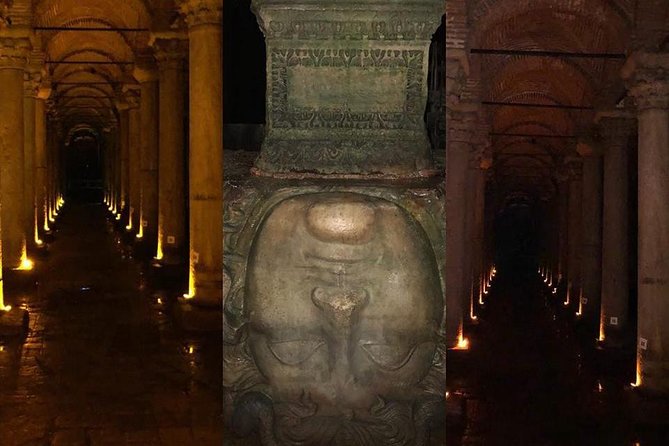 Guided Hagia Sofia, Blue mosque, Basilica Cistern skip lines tour - Basilica Cistern: the underground palace and the upside-down Medusa heads
