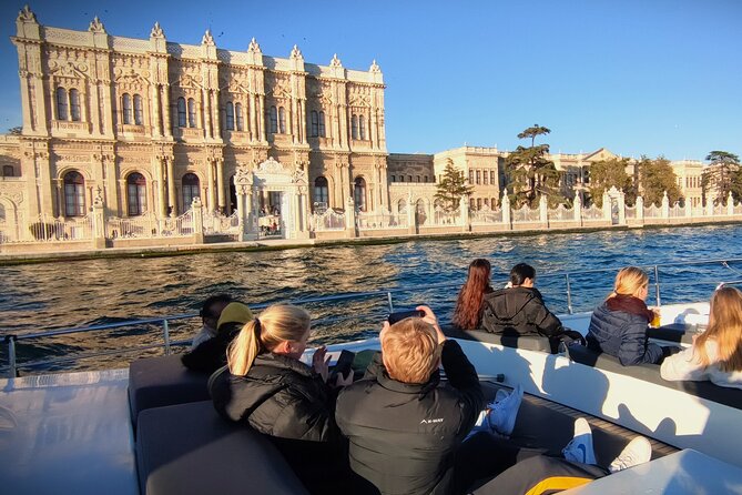 Imperial Splendor: Dolmabahce Palace & Bosphorus Yacht Cruise - Istanbul landmarks from water and shoreline, what you’ll actually see