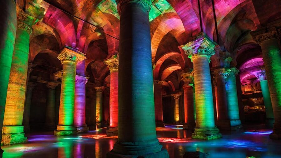 Istanbul: Basilica Cistern Tour, Discovering Medusa - Inside Basilica Cistern: columns, reflections, and the “how was this built” part