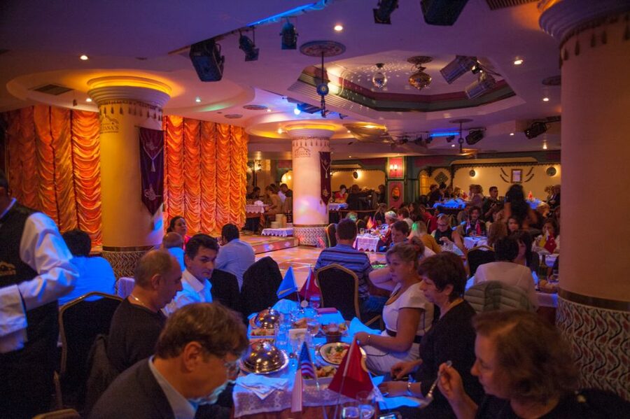 Istanbul: Belly Dancing, Show, & Dinner at Sultana’s Ticket - Sultana’s cabaret near Taksim Square, set up for dinner nights