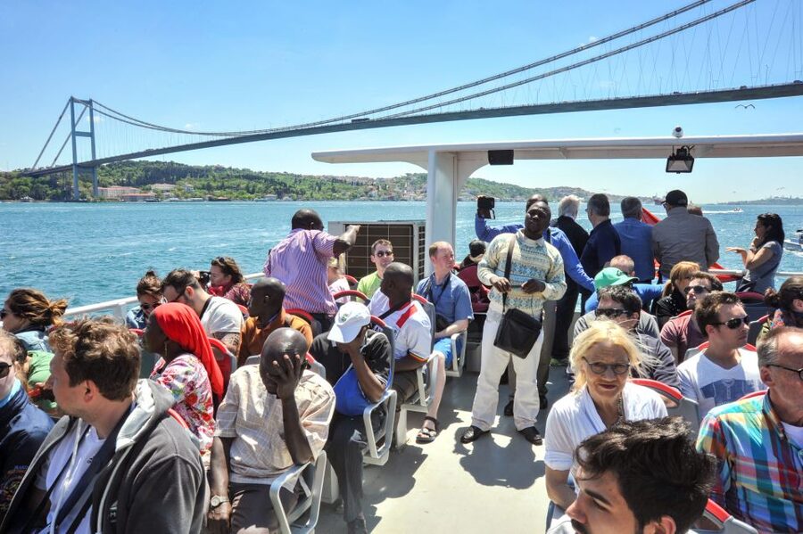 Istanbul: Bosphorus Cruise w/Audio Guide and Sunset Option - Riding the Bosphorus: Asia on One Side, Europe on the Other