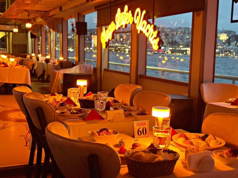 Istanbul: Bosphorus Dinner Cruise & Show with Private Table - Maiden’s Tower and the skyline window trick
