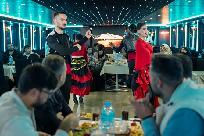 Istanbul Bosphorus Dinner Cruise: Turkish Night Show Experience - The Bosphorus route at night: palaces, bridges, mosques, and forts