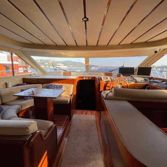 Istanbul: Bosphorus Morning or Sunset Yacht Tour with Snacks - Boarding the Yacht: Indoor Comfort and Outdoor Views
