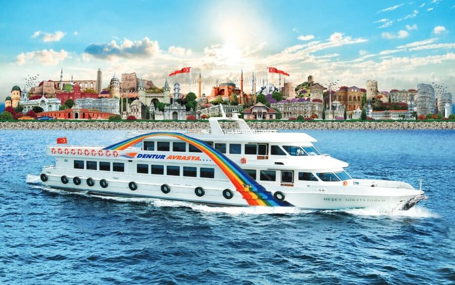 Istanbul: Bosphorus Sightseeing Cruise with Sunset Option - Galata Tower and the skyline from the water, not behind a souvenir shop