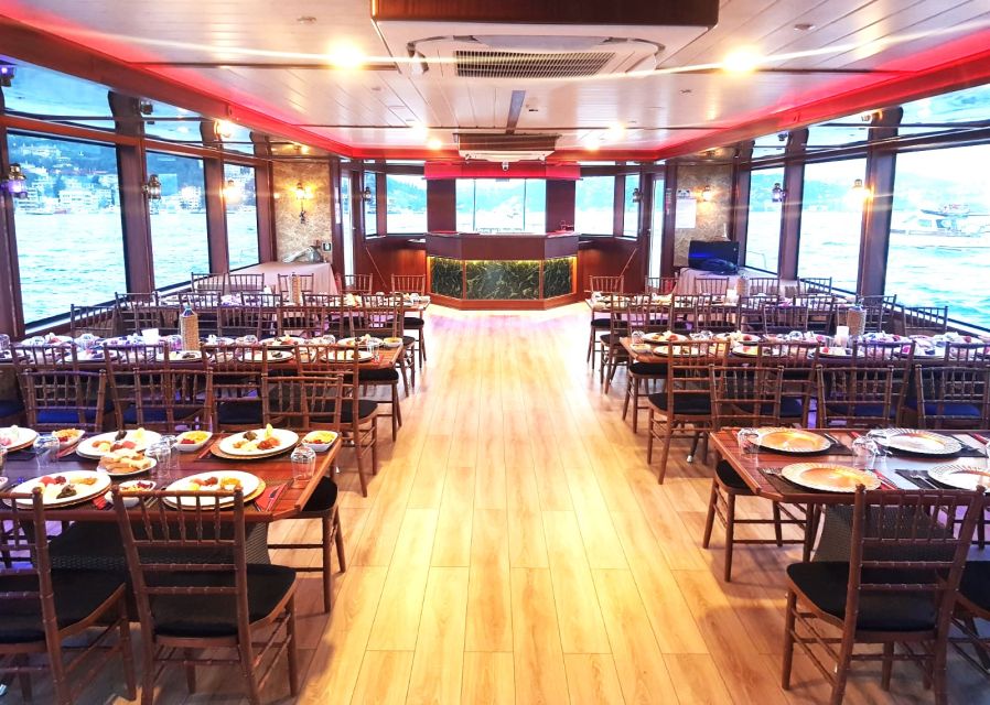 Istanbul: Bosphorus Sunset Cruise with Dinner - The Bosphorus lights up: bridges, fortresses, and the feeling of history on the move