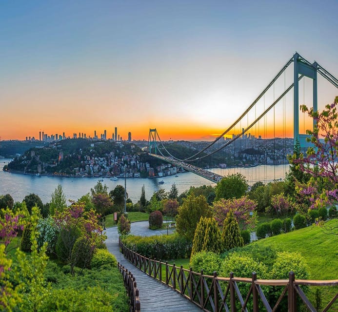 Istanbul Europe&Asian Sides Full Day Tour-with Boat & Lunch - Hotel Pickup and the First Big Istanbul Photos at Çamlıca Hill