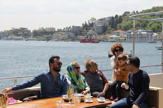 Istanbul Lunch Cruise - Extended Bosphorus Cruise up to the Black Sea - Dolmabahçe Palace and the Bosphorus hotel pool moment