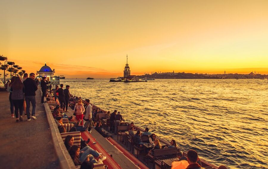 Istanbul: Maiden Tower visit, Istanbul Europe & Asian Tour - Nevmekân Sahil: library and art in a place you’ll want to re-visit
