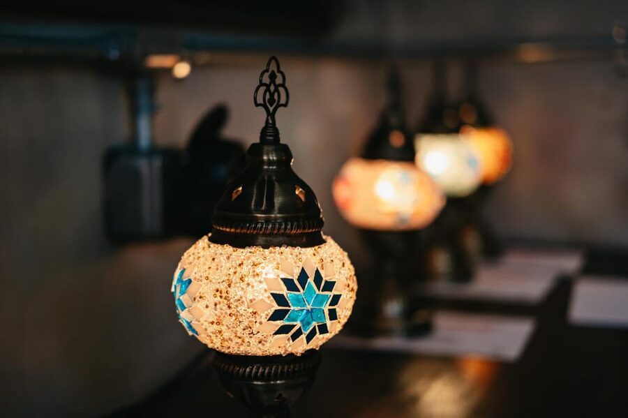 Istanbul:Original Turkish Mosaic Lamp Workshop w/ Snacks - From Sirkeci signboard to the cozy workshop