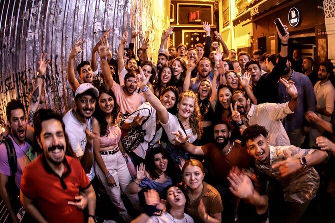 Istanbul Party Pub Crawl with Party Bus in Sultanahmet and Taksim - The Just Bar stop: quick pregame energy near the Blue Mosque