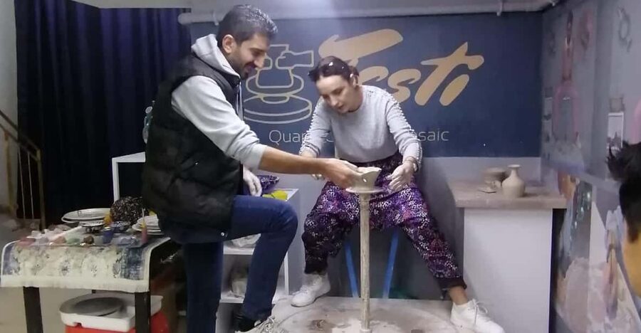 Istanbul: Pottery Workshop - The instructors and the hands-on attention that makes it worthwhile