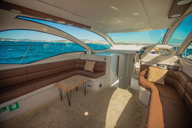 Istanbul Private Luxury Yacht on Bosphorus 14 mt 46feet - Ortaköy Mosque, Bosphorus Bridge, and Suada: the modern landmarks section