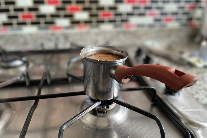 Istanbul Turkish Coffee Cooking and Tasting with Locals at Home - Cooking Turkish Coffee on a Regular Stove