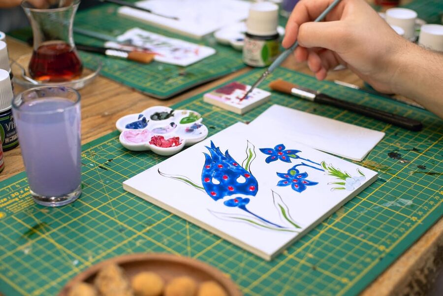 Istanbul: Turkish Tile Painting & Ceramic Workshop w/ Snacks - Techniques You Learn: Traditional Tile Patterns in Your Own Hand