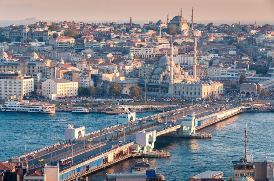 Istanbul: Two Continents Evening Bus Tour with Commentary - Besiktas, Taksim Square, and Spice Bazaar: the city’s energy keeps changing