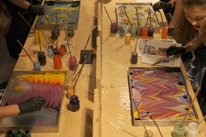 Once in a lifetime Experience: Turkish Marbling Art - The Rooftop Intermission: 360-degree Istanbul views with coffee and snacks