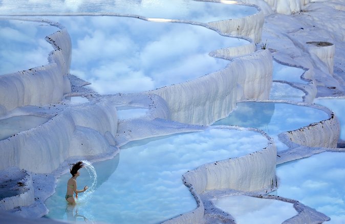 Semi-Private Tour to Laodicea, Pamukkale, Hierapolis with Lunch - Thermal Pools and Cleopatra Pools: how to split your time in the springs