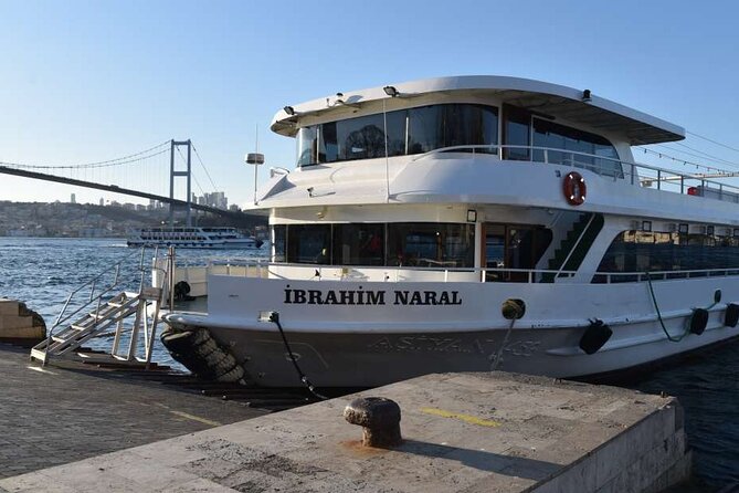 Sunset Cruise with Stop along Asia: Discover Istanbul's Bosphorus - Fatih Sultan Mehmet Bridge and the modern contrast
