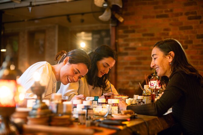 Traditional Stained Glass Painting Workshop - The cafe setting: art, tea, and one real caution