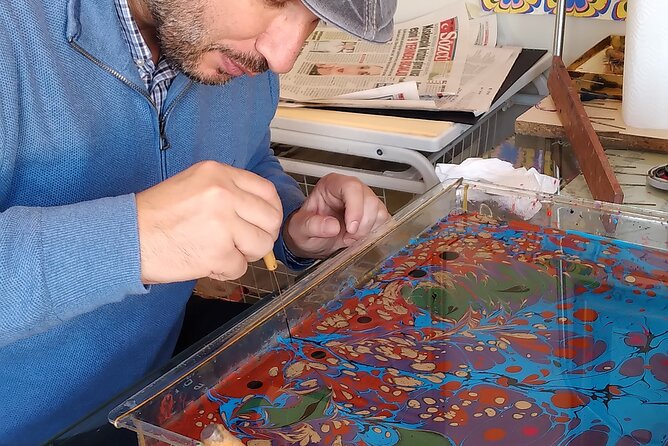 Turkish Marbling Paper Art Workshop - A True Private Workshop, Not a Sit-and-Watch Demo