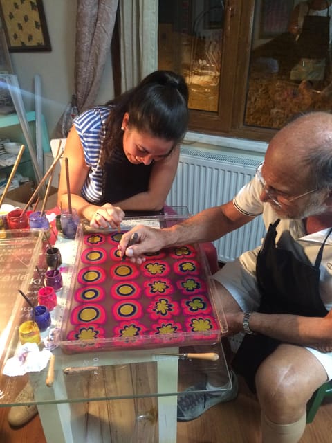 Turkish Marbling Paper Ebru Art Workshop - How the 2-hour workshop actually flows